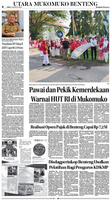 Bengkulu Ekspress 14 Agustus 2026