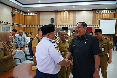 Evaluasi Inpres Penanganan Pulau Enggano dan Pelabuhan Pulau Baai, AHY dan 13 Pejabat Kementerian ke Bengkulu