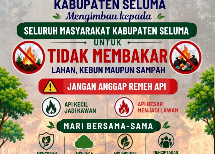DLH Seluma Ajak Warga Stop Bakar   Sampah untuk Cegah Karhutla