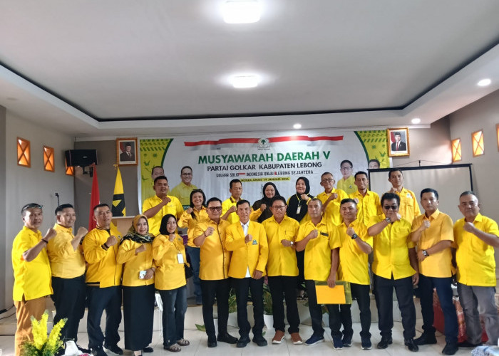 Musda, Bambang Pimpin Partai Golkar Lebong