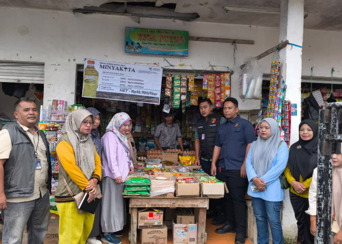 Pastikan Ketersediaan Stok & Harga Bapok, Bulog Rejang Lebong & Tim Satgas Saber Pangan Bengkulu Sidak Pangan