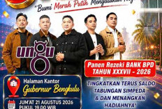 Bank Bengkulu Ajak Masyarakat Hadiri Undian Nasional Simpeda, Dimeriahkan Band Ungu, Terbuka untuk Umum