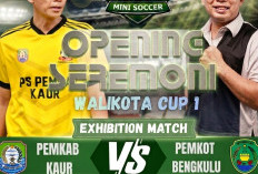 Laga Pembuka Walikota Cup I Mini Soccer, Pemkot Bengkulu Vs Pemkab Kaur