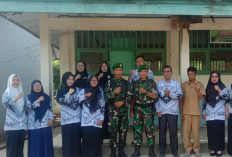 Satgas TMMD ke-124 Kodim 0408 BS  Gencarkan Komsos Hingga ke Sekolah