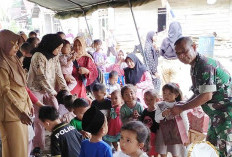 Satgas TMMD Bagikan Tambahan Gizi Balita, Ini Lokasinya