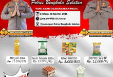 Pasar Murah Polres Bengkulu Selatan Sambut HUT RI ke-80, Sembako Dijual Lebih Murah dari Harga Pasar