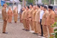 Pimpin Apel Pagi di Dinas Dikbud, Ini Pesan Wabup BS