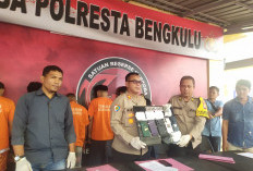 Enam Tersangka Narkoba Dibekuk, Ini Barang Bukti yang Diamankan Polresta Bengkulu 