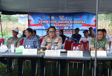 Dari Desa Ulak Lebar, Polres BS Ikuti Agenda Nasional Ketahanan Pangan
