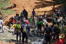 Satgas TMMD Ke-124 Kodim 0408/BS Kebut Pembangunan Talud