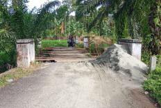 Jembatan Desa Arang Sapat - Cawang  Rusak Parah, Butuh Perbaikan Segera