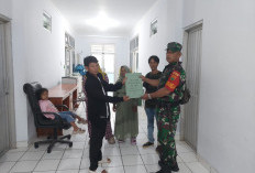 Koramil 425-04 Sambangi Warga Terinfeksi Cacing Gelang, Salurkan Tali Kasih