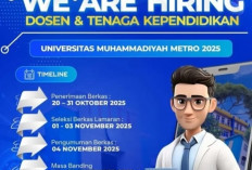 Dibuka Hingga 31 Oktober,  Universitas Muhammadiyah Buka  Seleksi Dosen dan Staf Besar-Besaran, Buruan Daftar 