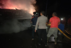 Truk Terbakar di Jalan Lintas PTPN VII, Ini Pemicunya