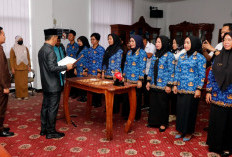 Lantik 8 Pejabat, Wabup Kaur Minta Tingkatkan Pelayanan