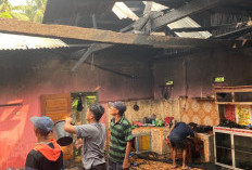 Rumah Warga Tanjung Besar Terbakar, Kerugian Ditaksir Rp200 Juta, Diduga Akibat Korsleting Listrik