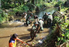 TNI Kembali Bersihkan Sungai, Demi Menghindari Bencana Ini 