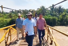 Rehab Jembatan Gantung Rampung, Bupati BS Pesan Ini