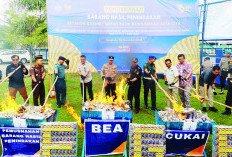 Bea Cukai Bengkulu Gempur Rokok Ilegal 