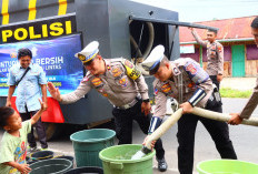 HUT Lalu Lintas ke-69, Polantas Polres Lebong Salurkan Air Bersih, Ini Titiknya