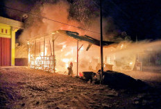 Toko Manisan & Bengkel di Pagar Dewa Ludes, Damkar Bergerak Cepat Padamkan Api