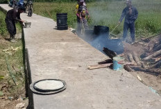 Desa Talang Baru II Bangun   JUT Sepanjang 302 Meter 