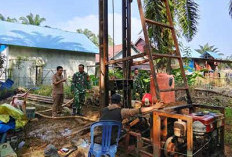 Kodim 0408 BS-Kaur Bangun   4 Sumur Bor Program TNI AD, Air Bersih untuk Rakyat! 