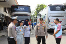 Polda Bengkulu Ramp Check Bus Jelang Mudik Lebaran Idul Fitri 1447 Hijriah