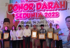 Peringati Hari Donor Darah Sedunia, PMI Kota Bengkulu Kumpulkan 130an Kantong Darah