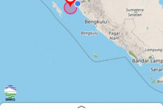 Tadi Malam, Gempa Magnitudo 5,2 Guncang Mukomuko Bengkulu, BMKG: Tidak Berpotensi Tsunami