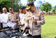 Pastikan Senpi Lengkap, Polres Lebong Lakukan Pemeriksaan, Saat Ini Hanya Satu Personel Memegang Senjata Api 