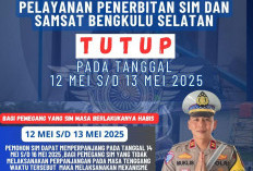 Pelayanan SIM dan Samsat Bengkulu Selatan Tutup 12–13 Mei 2025, Pemohon Diberi Masa Tenggang