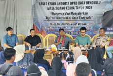 Reses Syamsu Ihwan DPRD Kota Bengkulu, Jalan Tanggul Rawamakmur–Pinang Mas 1,3 Kilometer Dibangun Tahun Ini