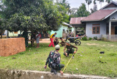 TMMD Ke-124 Kodim 0408/BS Mulai Kerjakan Pos Kamling 