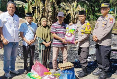 Jumat Berbagi, Polres Mukomuko Bantu Korban Kebakaran. 