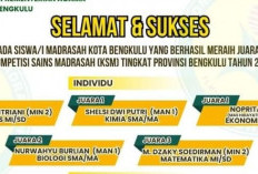  1 Regu dan 5 Pelajar  Kota Bengkulu Raih Juara KSM Tingkat Provinsi,Berikut Nama-namanya 