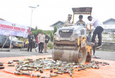 Forkopimda Rejang Lebong Musnahkan Ratusan Miras dan Knalpot Brong