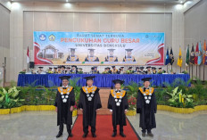 UNIB Kukuhkan 4 Guru Besar Baru, Sang Rektor Sebut Tonggak Penting Perkuat Tradisi Akademik 