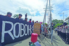  Korban SUTT Demo Tuntut Ganti Rugi, Ini Tanggapan Pejabat Pemprov Bengkulu