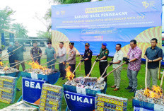 Operasi Gabungan Bea Cukai-BINDA Musnahkan 3,5 Juta Rokok Ilegal