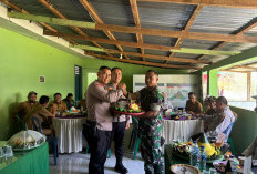 HUT TNI ke 79, Polsek Ketahun Beri Kejutan Istimewa ke Koramil 01/423