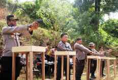Latihan Menembak, Kapolres   Tekankan Disiplin dan Konsentrasi