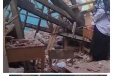  Astaghfirullah! Atap Kelas di Sragen Ambruk Saat Belajar, Guru dan Siswa Terjebak Reruntuhan