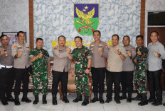 Perkuat Sinergitas TNI-Polri, Kapolres Kunjungi Kodim 0423/Bengkulu Utara