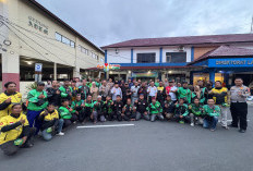 Dit Lantas Polda Bengkulu dan Ojol Aksi Solidaritas, Doakan Almarhum Driver Ojol Affan 