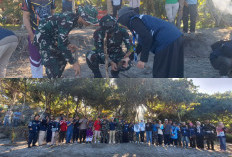 Radin Inten Asri, Kodim 0425/Seluma Bersihkan Pantai Seluma