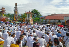 Hari Suci Galungan, Umat Hindu Bengkulu Utara Gelar Sembahyang Khusyuk di Pura Dharma Yatra 