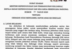 Terbaru, Kemendukbangga Terbitkan  Edaran Gerakan Ayah Mengambil Rapor Anak ke Sekolah, Ini Alasannya 