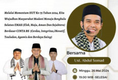 Ayo, Hadiri Tabligh Akbar Ustadz Abdul Somad, Ini Ajakan Bupati Bengkulu Selatan untuk Meriahkan HUT Kabupaten