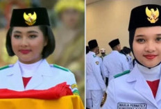  Pergantian Petugas Paskibraka  Pembawa Baki  Berhijab  HUT ke-79 RI,  Jadi Sorotan 